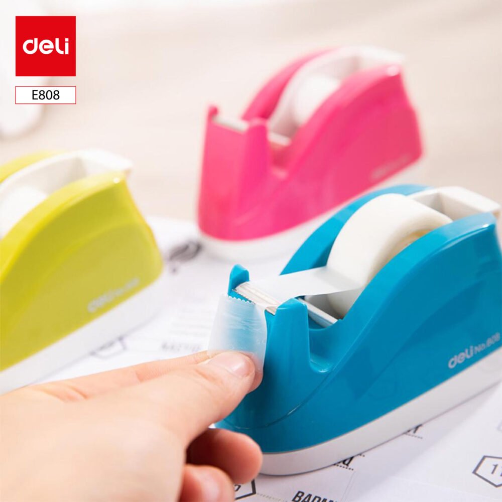 E808-1 ديلي قاعدة قطاعة شريط لاصق مكتبية - قياس صغير - ألوان مختلفة E808